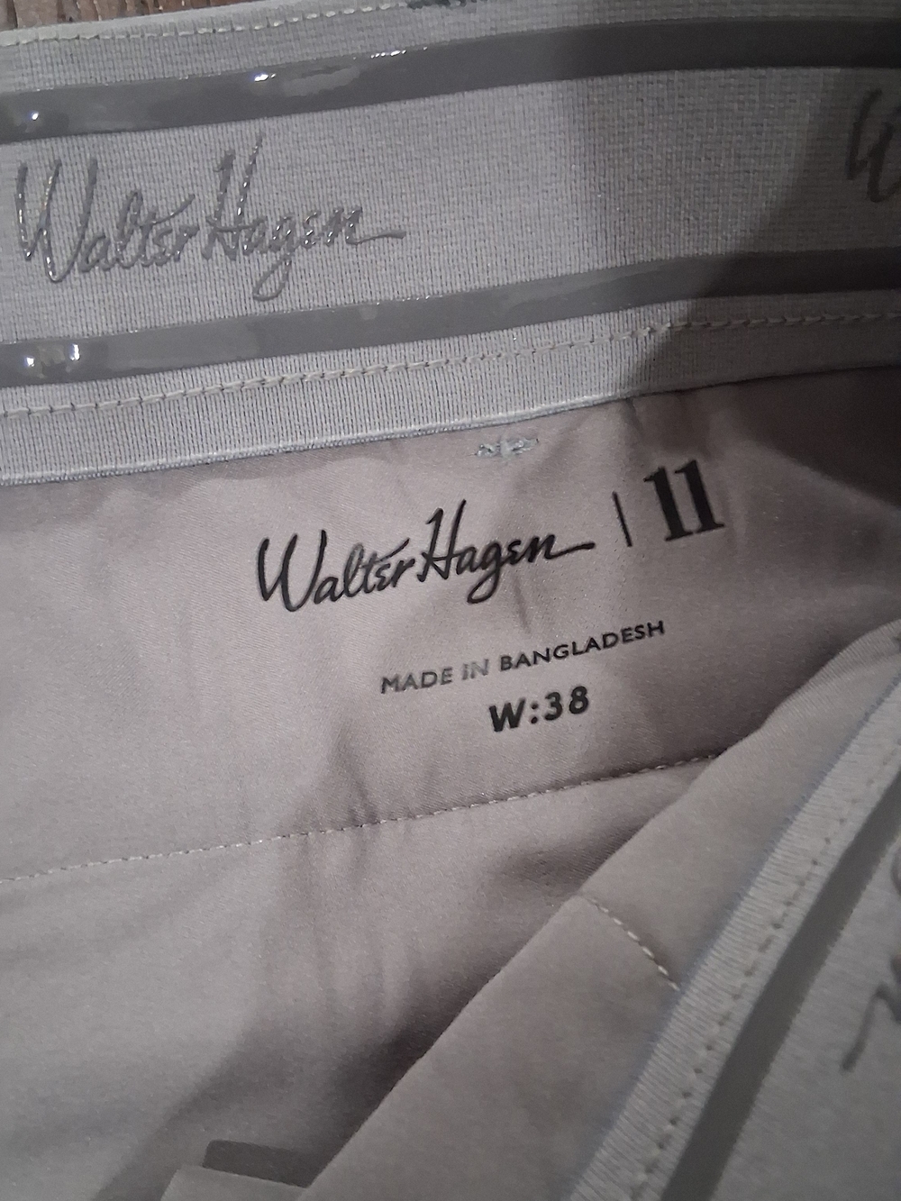 Walter Hagen Men's Light Gray Chinos
